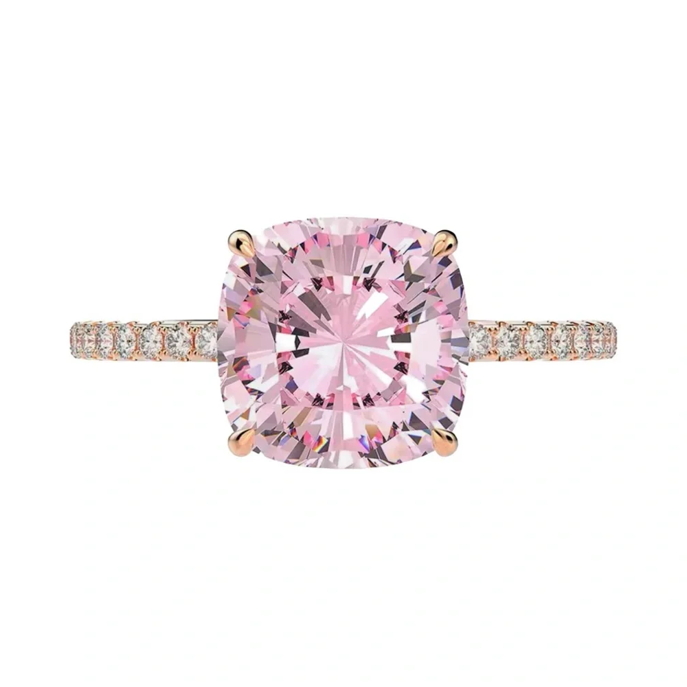Elegant Pink Moissanite Gemstone Ring! ONE SZ 5 AVAILABLE NOW!